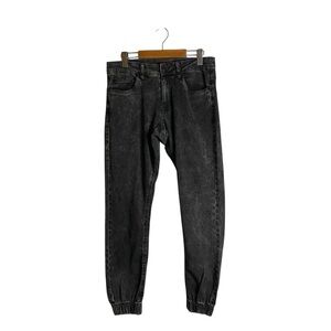 NWT Tainted Denim Men's Black Casual Jogger Jean